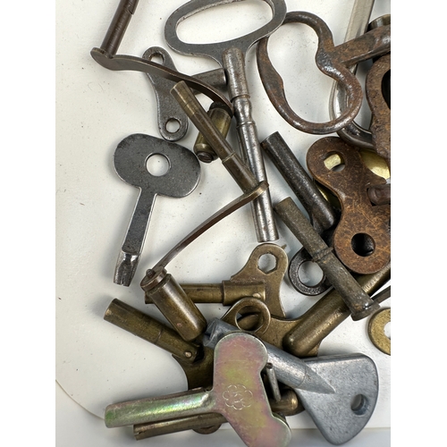 461 - Group of Vintage Clock Keys