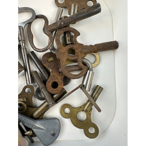 461 - Group of Vintage Clock Keys