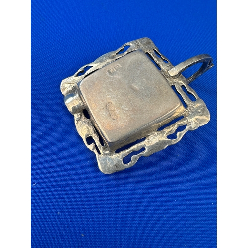 41 - Eastern 900 Silver Ashtray 37g Hallmarked Cairo