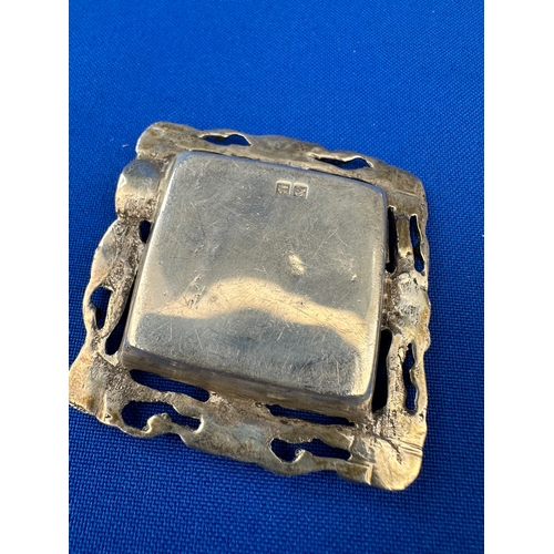 42 - Eastern 900 Silver Ashtray 27g Hallmarked Cairo