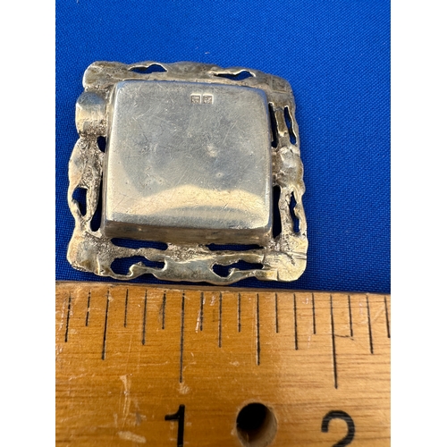 42 - Eastern 900 Silver Ashtray 27g Hallmarked Cairo