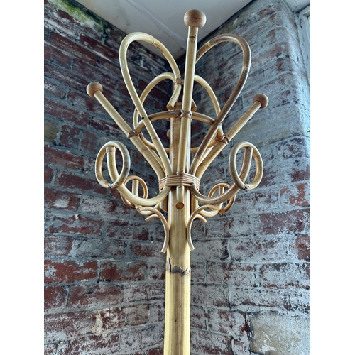 566 - BoHo Mid Century Bamboo Coat / Hat Stand