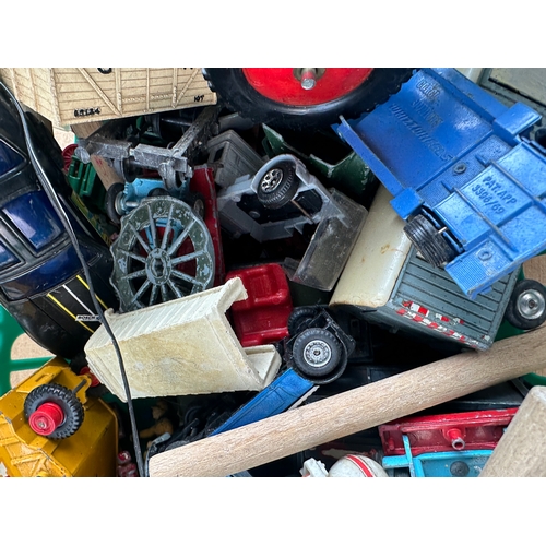 166 - Basket of Vintage Toys & Diecast Cars