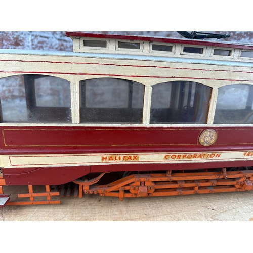 169 - Vintage Scratch Built Large Halifax Tram Model