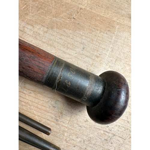 268 - Antique Woden Salmon Fishing Rod by Braddell & Sons Belfast