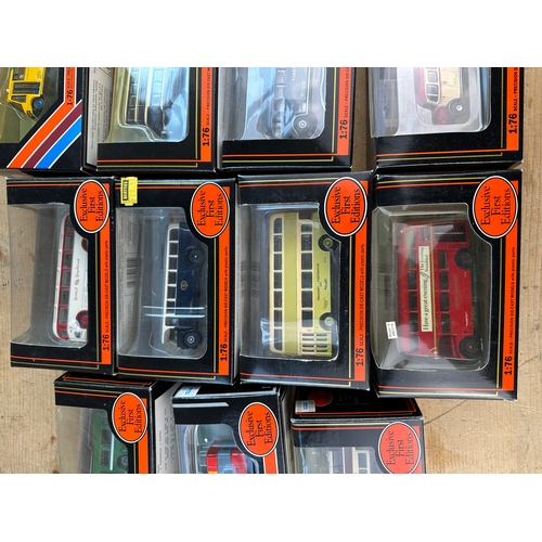 190 - 11 Exclusive First Editions Bus Diecast Models Boxed.