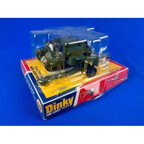 149 - Dinky Die Cast Toys 619 Bren Gun Carrier with Anti-Tank Gun