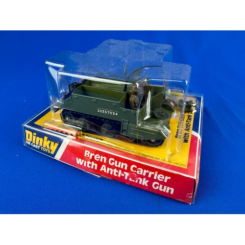 149 - Dinky Die Cast Toys 619 Bren Gun Carrier with Anti-Tank Gun