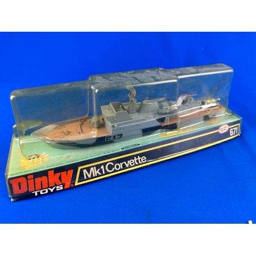 152 - Dinky Toys 671 Mk1 Corvette Battleship