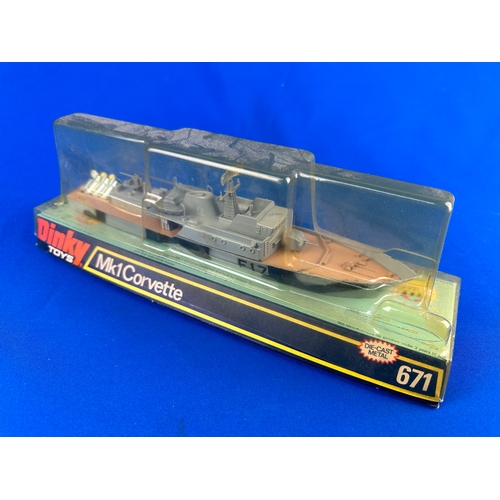 152 - Dinky Toys 671 Mk1 Corvette Battleship