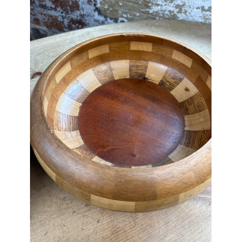 276 - Three Handcrafted Wooden Bowls