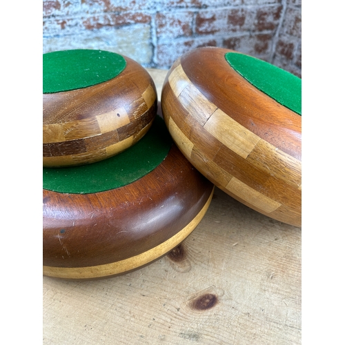 276 - Three Handcrafted Wooden Bowls