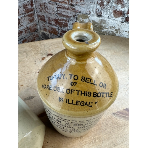 295 - Stoneware Flagon from Fitton & Broadbent Botanical Brewers New Pellon Halifax