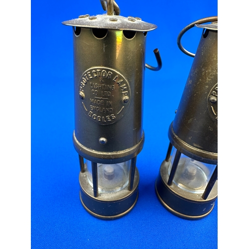 284 - Two Small Eccles Protector Lamps