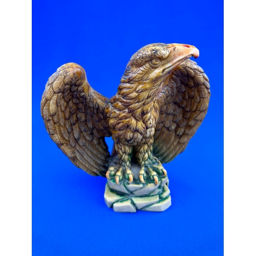 286 - Carved Painted Resin Eagle