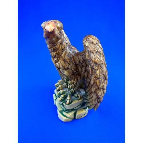 286 - Carved Painted Resin Eagle