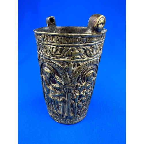 293 - Antique Aspersorium or Holy Water Pail