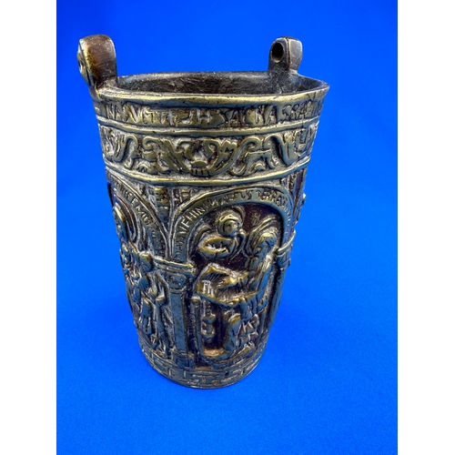 293 - Antique Aspersorium or Holy Water Pail