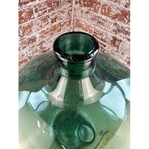 258 - Large Green Glass Carboy / Demijohn