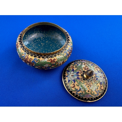 263 - Cloisonne Trinket Pot