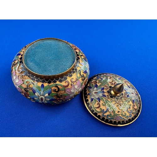 263 - Cloisonne Trinket Pot