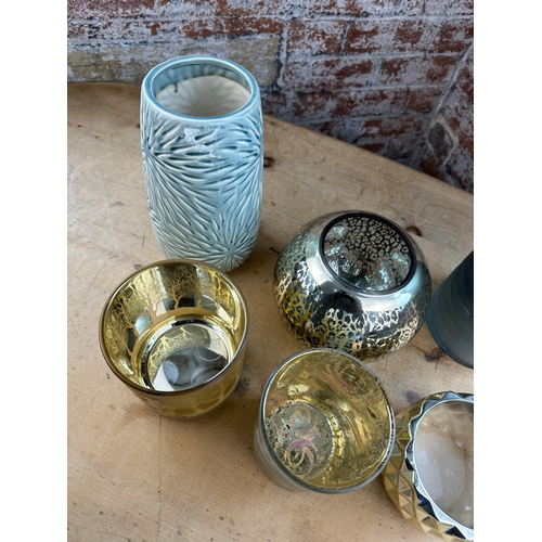 510 - Group of Modern Candle Holders & Vases etc.