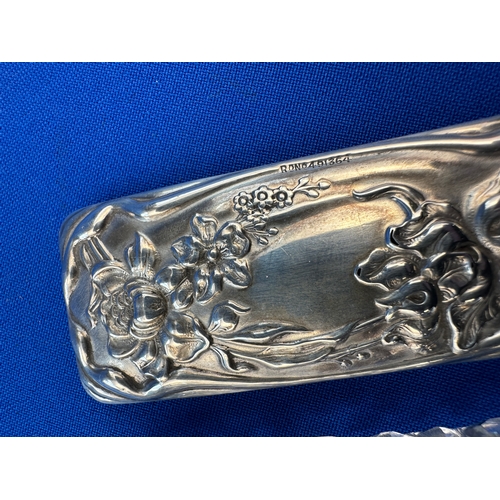 64 - Small Trinket Box with Hallmarked Silver Lid Birmingham 1907