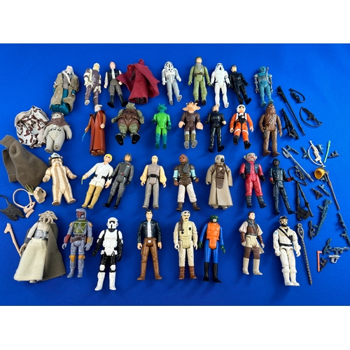 210 - Collection of Early Star Wars Figures from 1970s onwards Kenner, including Guns & Accessories 33 Fig... 