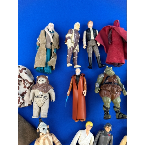 210 - Collection of Early Star Wars Figures from 1970s onwards Kenner, including Guns & Accessories 33 Fig... 