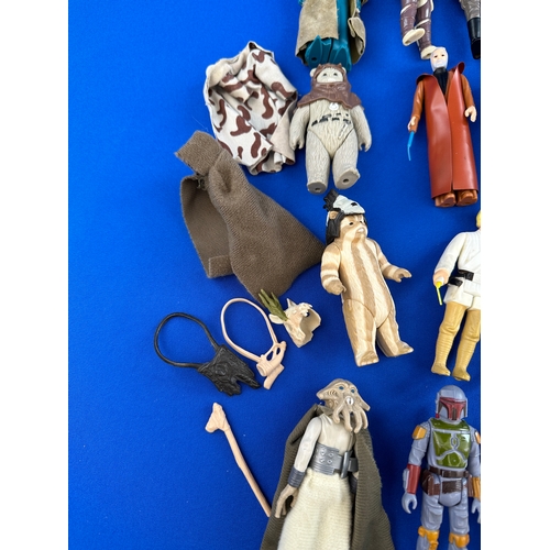 210 - Collection of Early Star Wars Figures from 1970s onwards Kenner, including Guns & Accessories 33 Fig... 