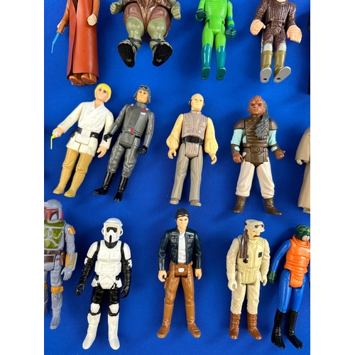 210 - Collection of Early Star Wars Figures from 1970s onwards Kenner, including Guns & Accessories 33 Fig... 