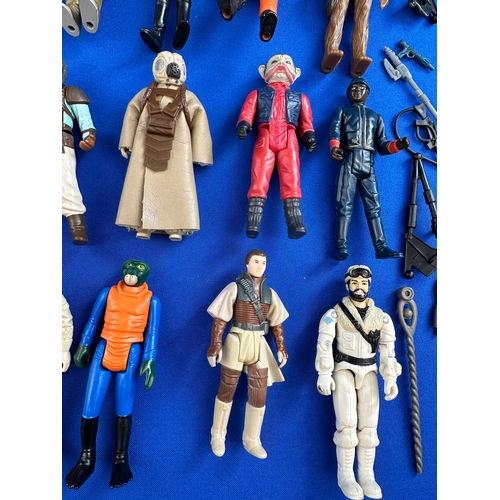 210 - Collection of Early Star Wars Figures from 1970s onwards Kenner, including Guns & Accessories 33 Fig... 