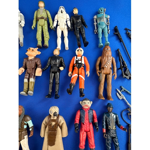 210 - Collection of Early Star Wars Figures from 1970s onwards Kenner, including Guns & Accessories 33 Fig... 