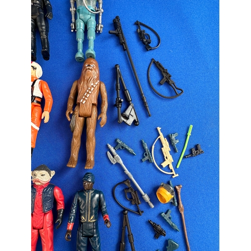 210 - Collection of Early Star Wars Figures from 1970s onwards Kenner, including Guns & Accessories 33 Fig... 