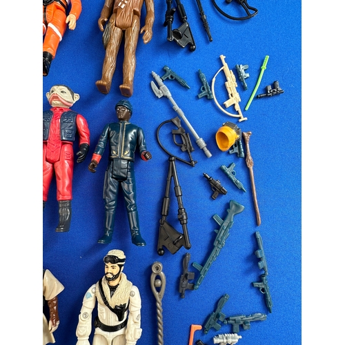 210 - Collection of Early Star Wars Figures from 1970s onwards Kenner, including Guns & Accessories 33 Fig... 