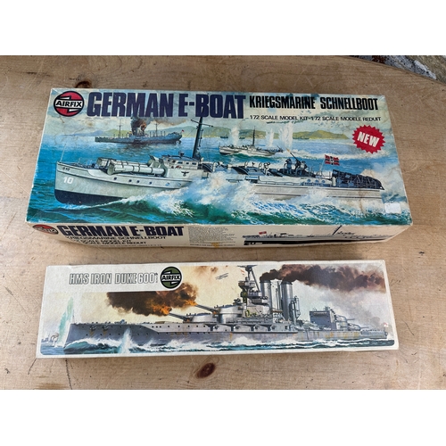 220 - 1970's Airfix Kits HMS Iron Duke & German E-Boat