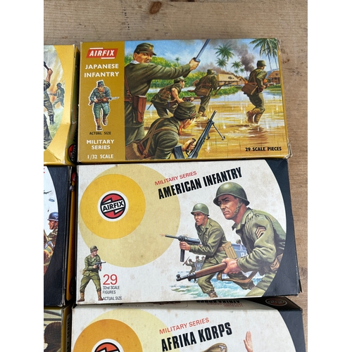 221 - Vintage Airfix Troops & Soldiers including: Modern German Infantry, German Paratroops, British Parat... 