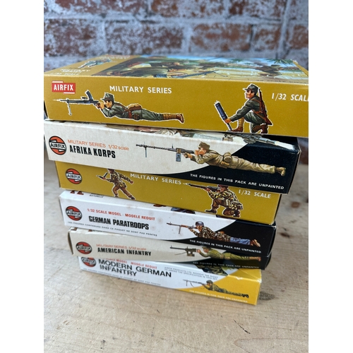 221 - Vintage Airfix Troops & Soldiers including: Modern German Infantry, German Paratroops, British Parat... 