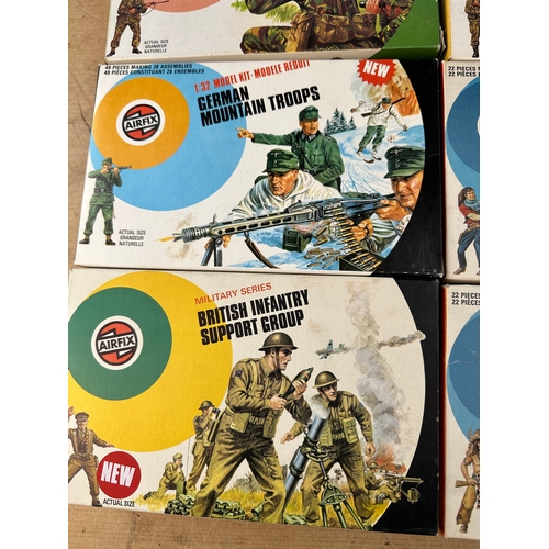 222 - Vintage Airfix Troops & Soldiers including: Modern British Infantry, Modern German Infantry, German ... 