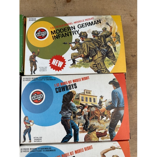 222 - Vintage Airfix Troops & Soldiers including: Modern British Infantry, Modern German Infantry, German ... 