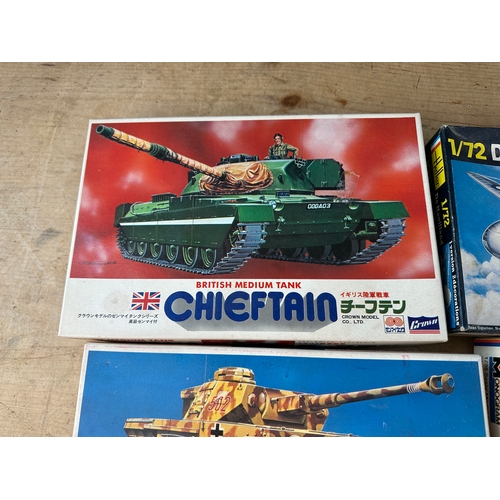 228 - Vintage Model Kits by Various Makers mostly Military Models