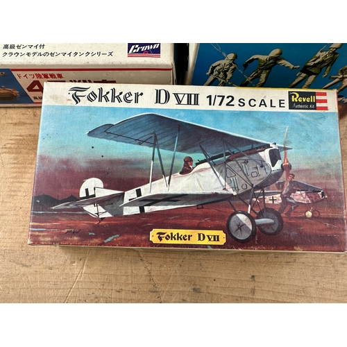 228 - Vintage Model Kits by Various Makers mostly Military Models