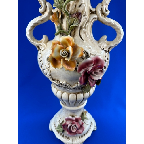 402 - Large Capodimonte Lidded Vase / Urn