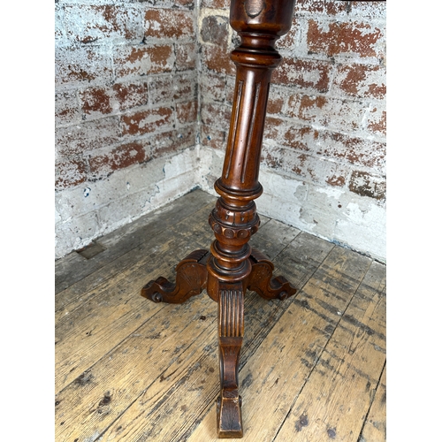 597 - Antique Tilt Top Occasional Table