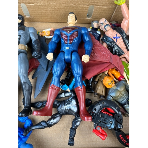 201 - Group of Action Figures including Super Heroes