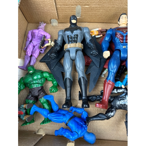 201 - Group of Action Figures including Super Heroes