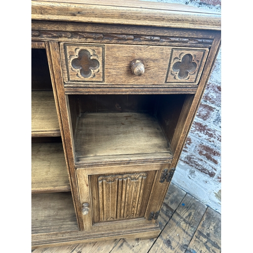 588 - Old Charm Bookcase & Cupboard