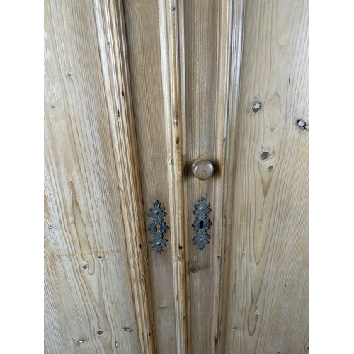 590 - Antique Pine Wardrobe