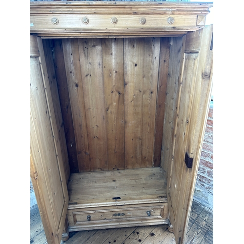 590 - Antique Pine Wardrobe