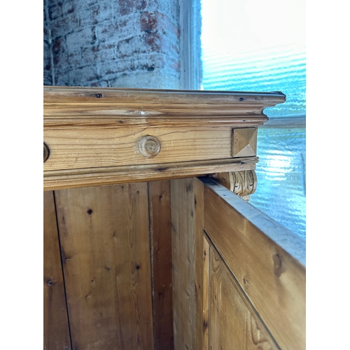 590 - Antique Pine Wardrobe